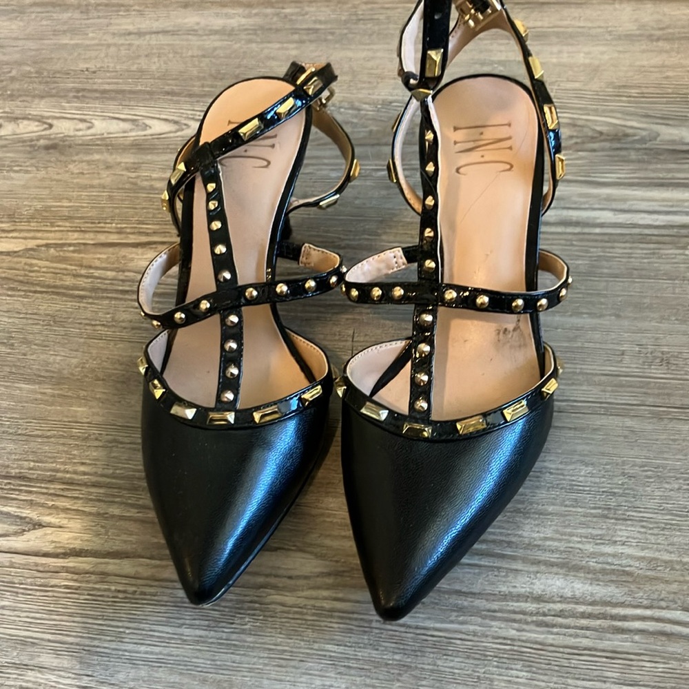 Black Studded Women's Shoes